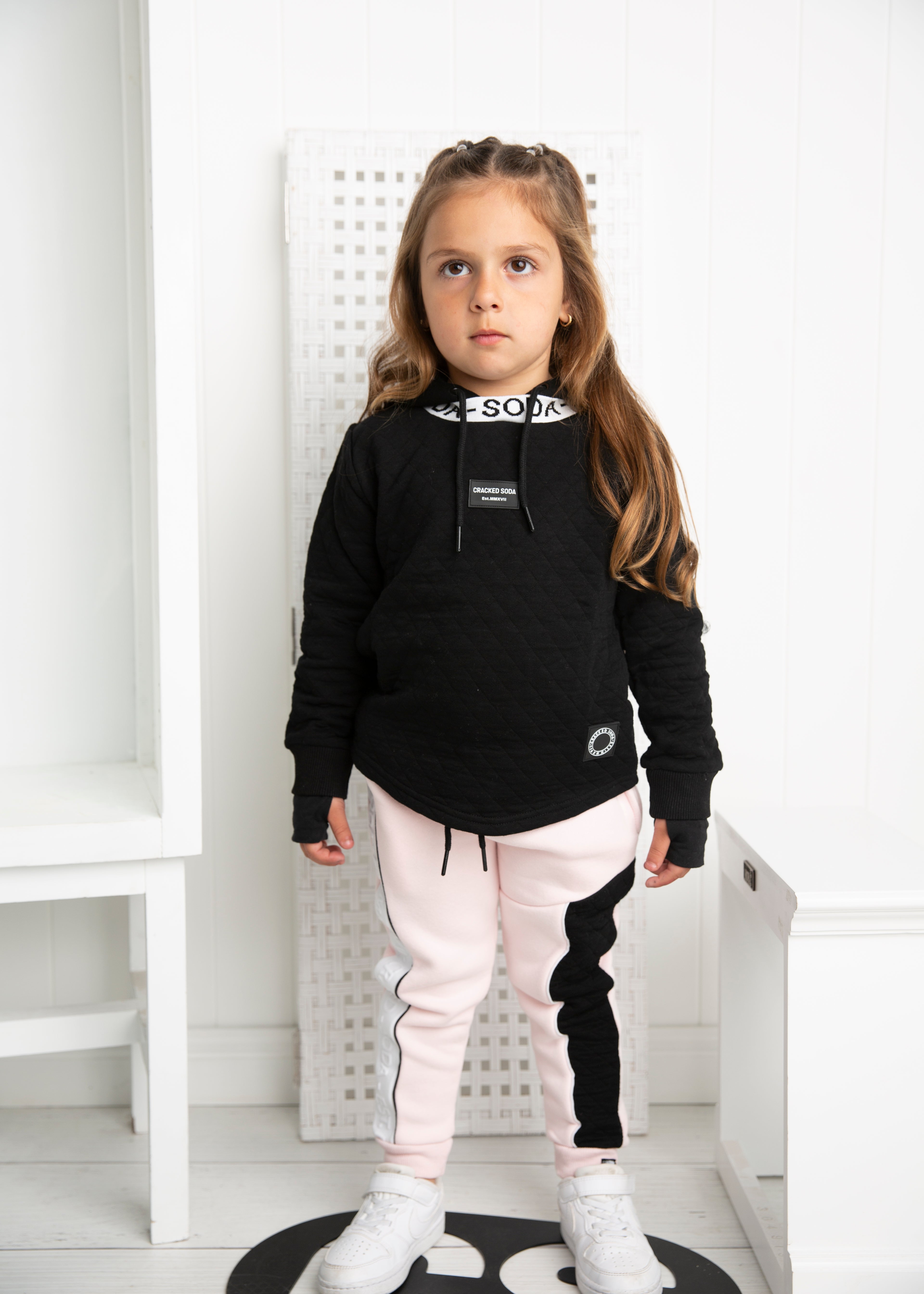 Cleo Detailed Hoodie - Black-Clothing-Cracked Soda