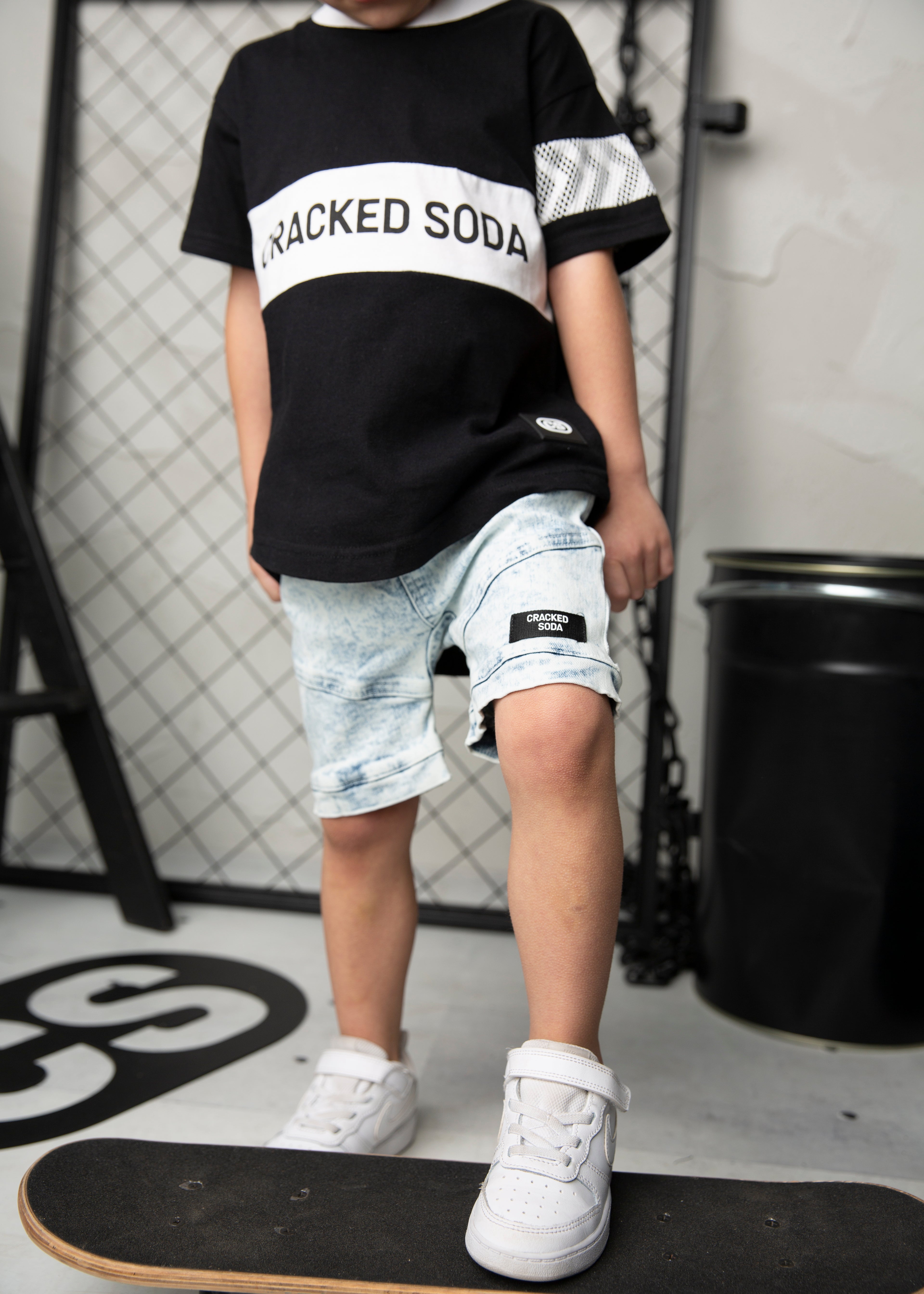 Mason Denim Short - Blue-Clothing-Cracked Soda