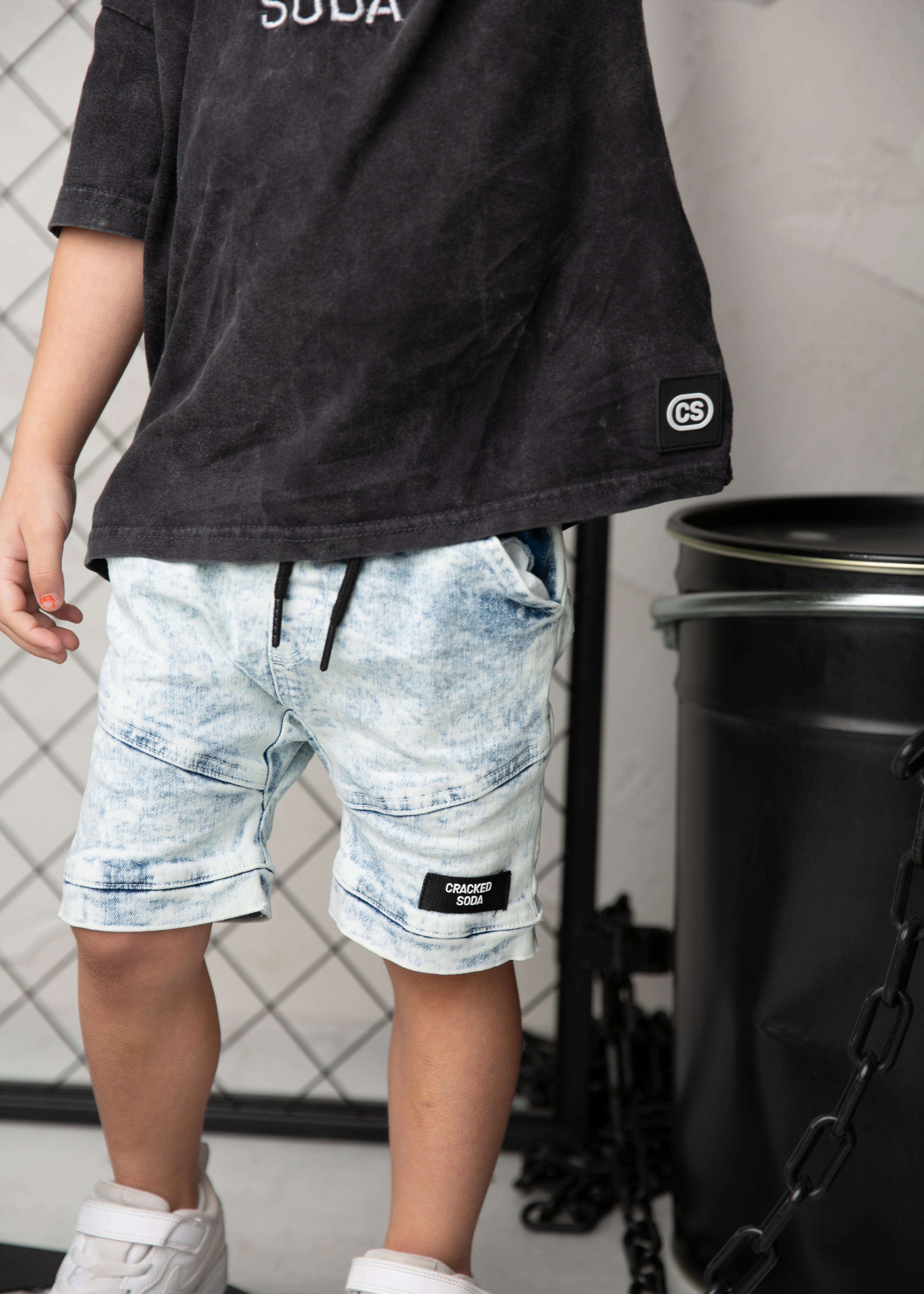 Mason Denim Short - Blue-Clothing-Cracked Soda