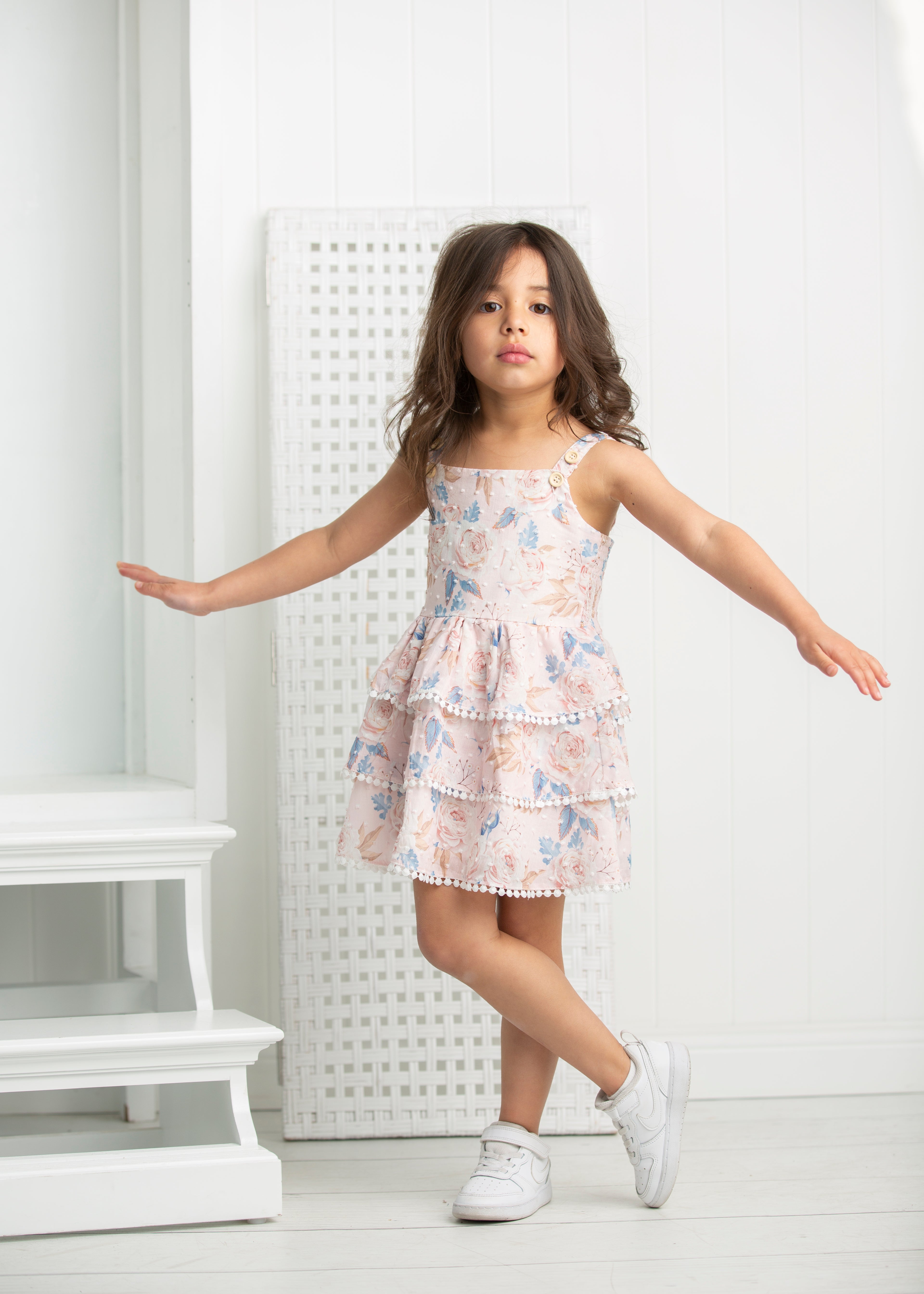 Nora Layered Dress - Floral-Clothing-Cracked Soda