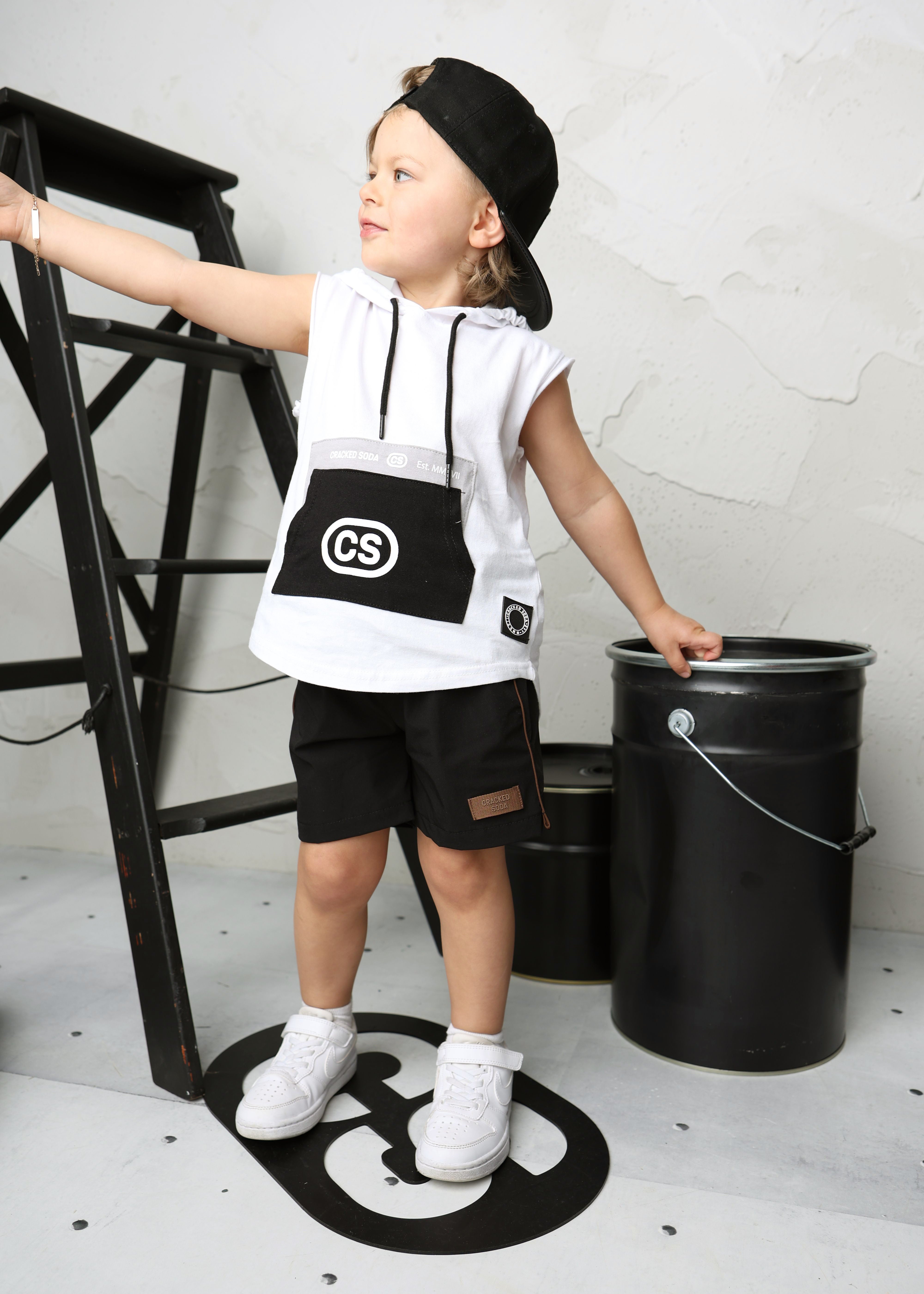 Sammy Detailed Pocket Tank - White-Clothing-Cracked Soda