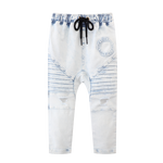 Mateo Embossed Jeans - Blue-Jeans-Cracked Soda