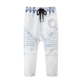 Mateo Embossed Jeans - Blue-Jeans-Cracked Soda