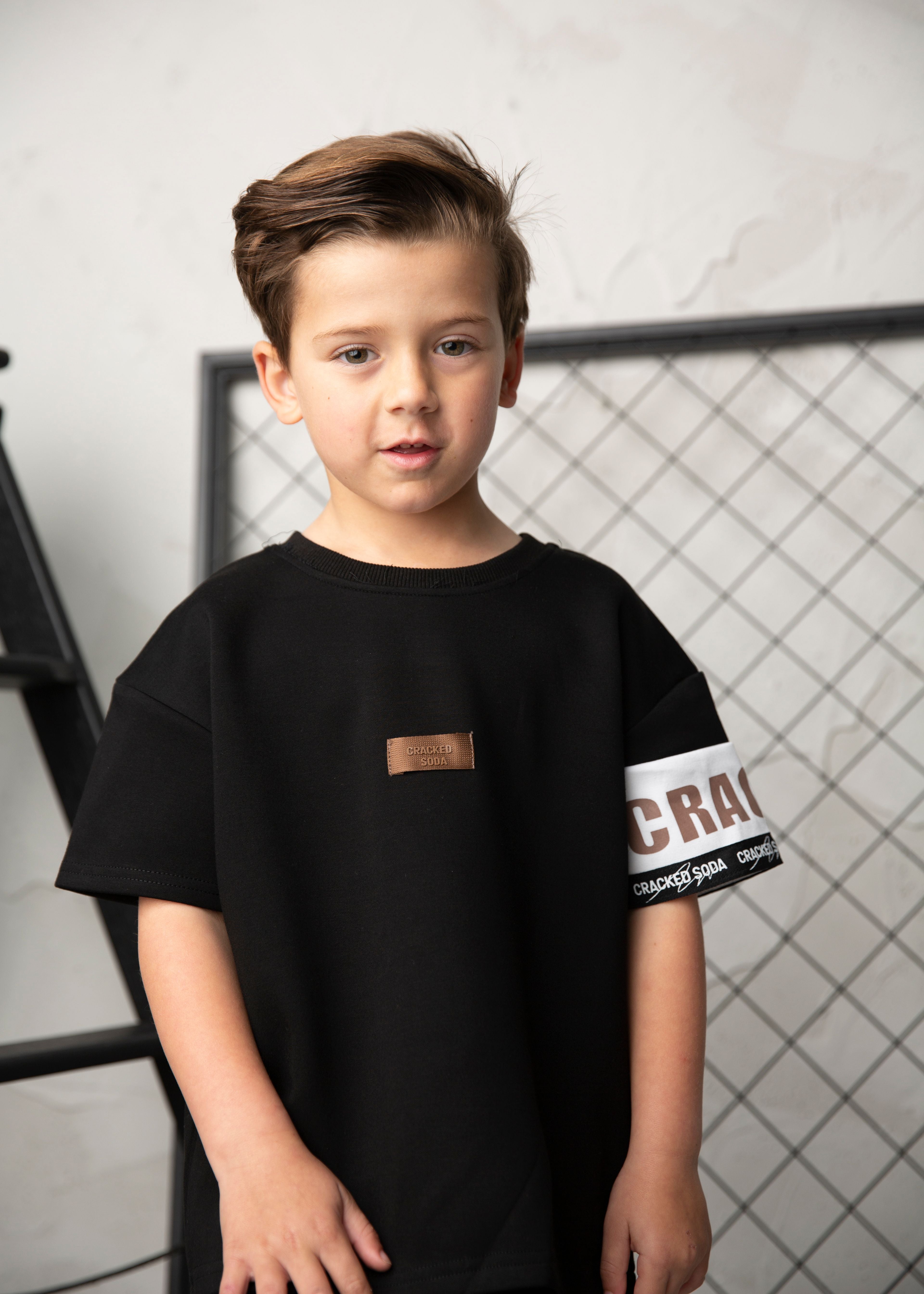 Dash Detailed Tee - Black-Clothing-Cracked Soda
