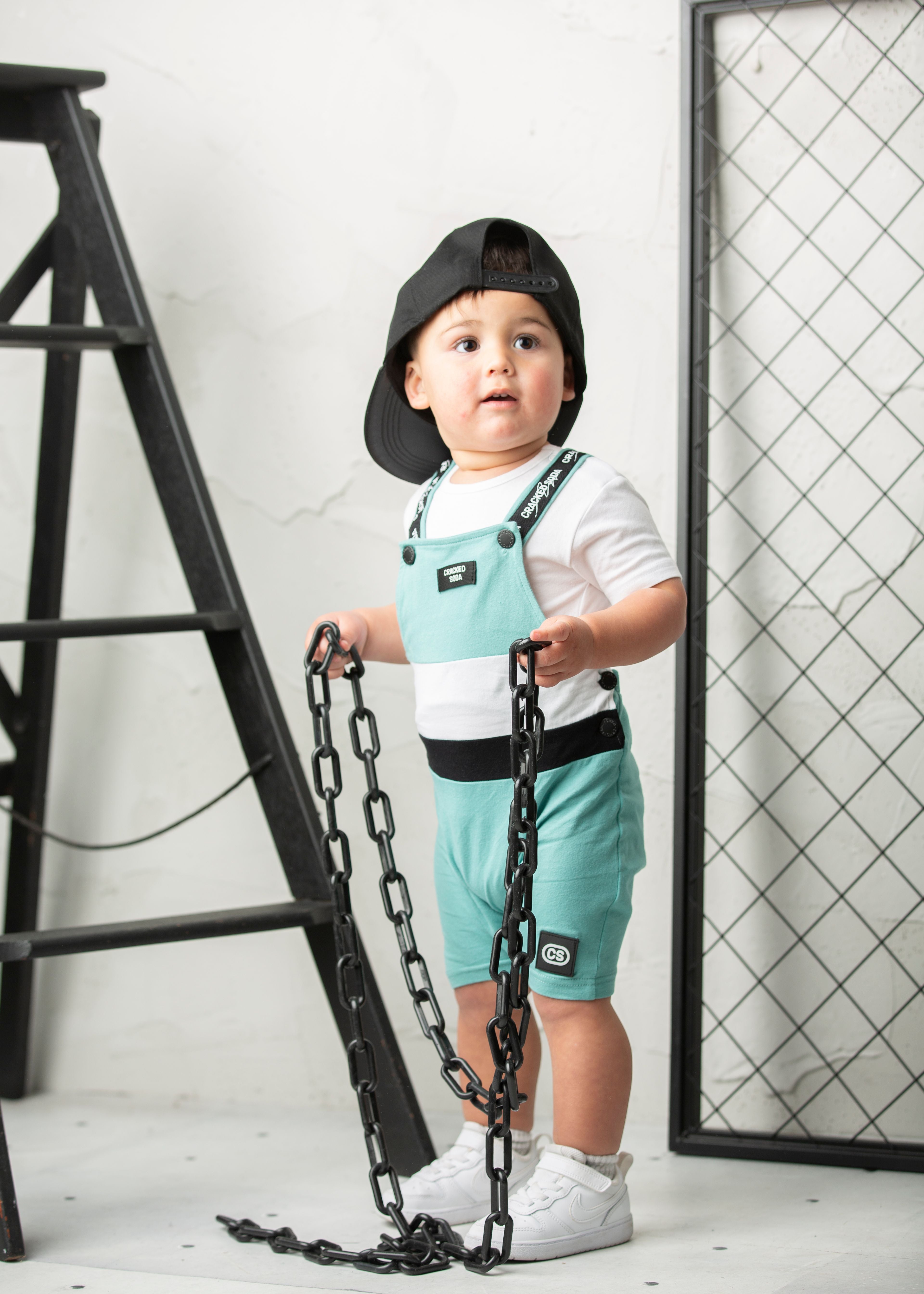 Huck Detailed Overall Set - Wasabi-Clothing-Cracked Soda
