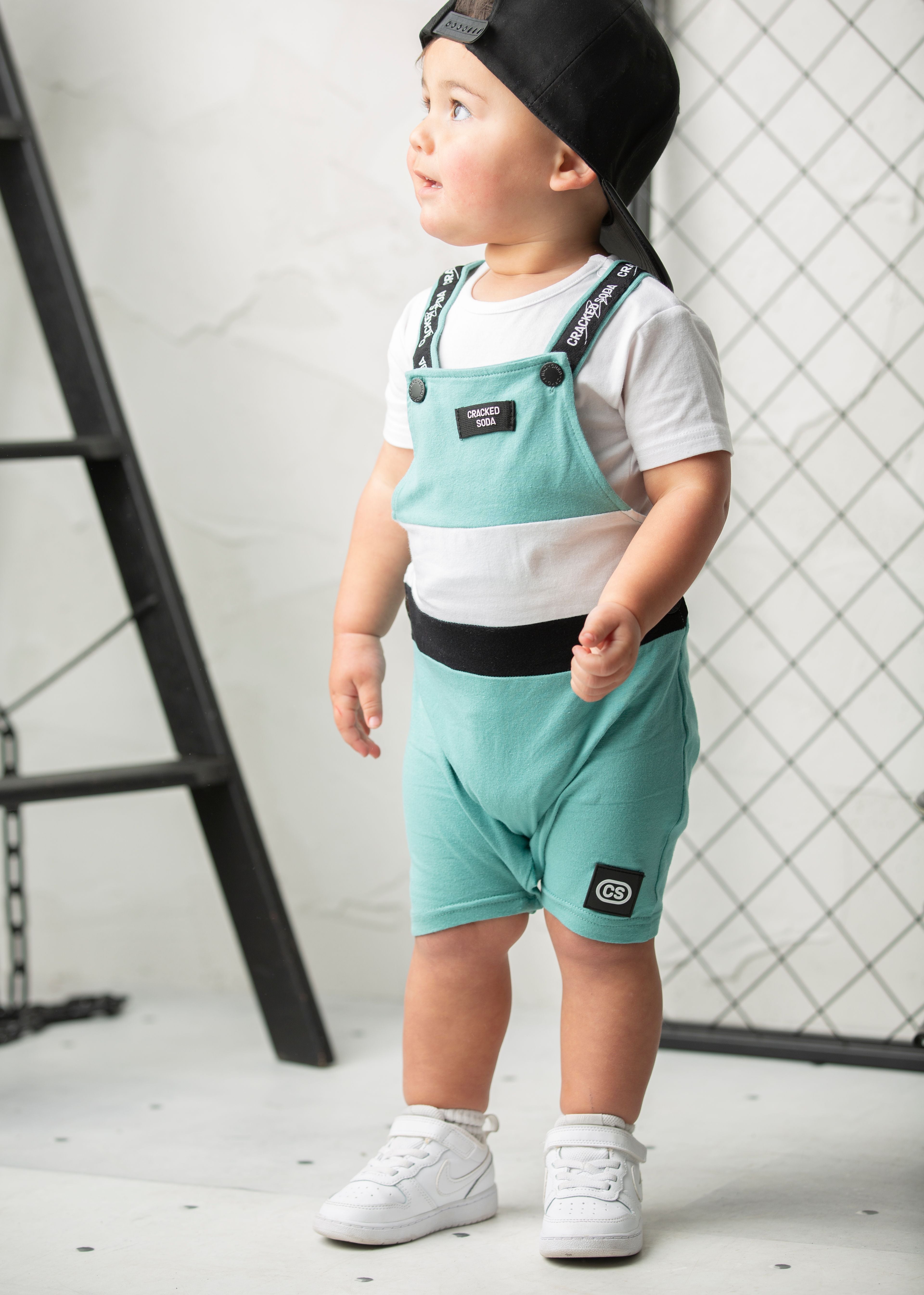 Huck Detailed Overall Set - Wasabi-Clothing-Cracked Soda