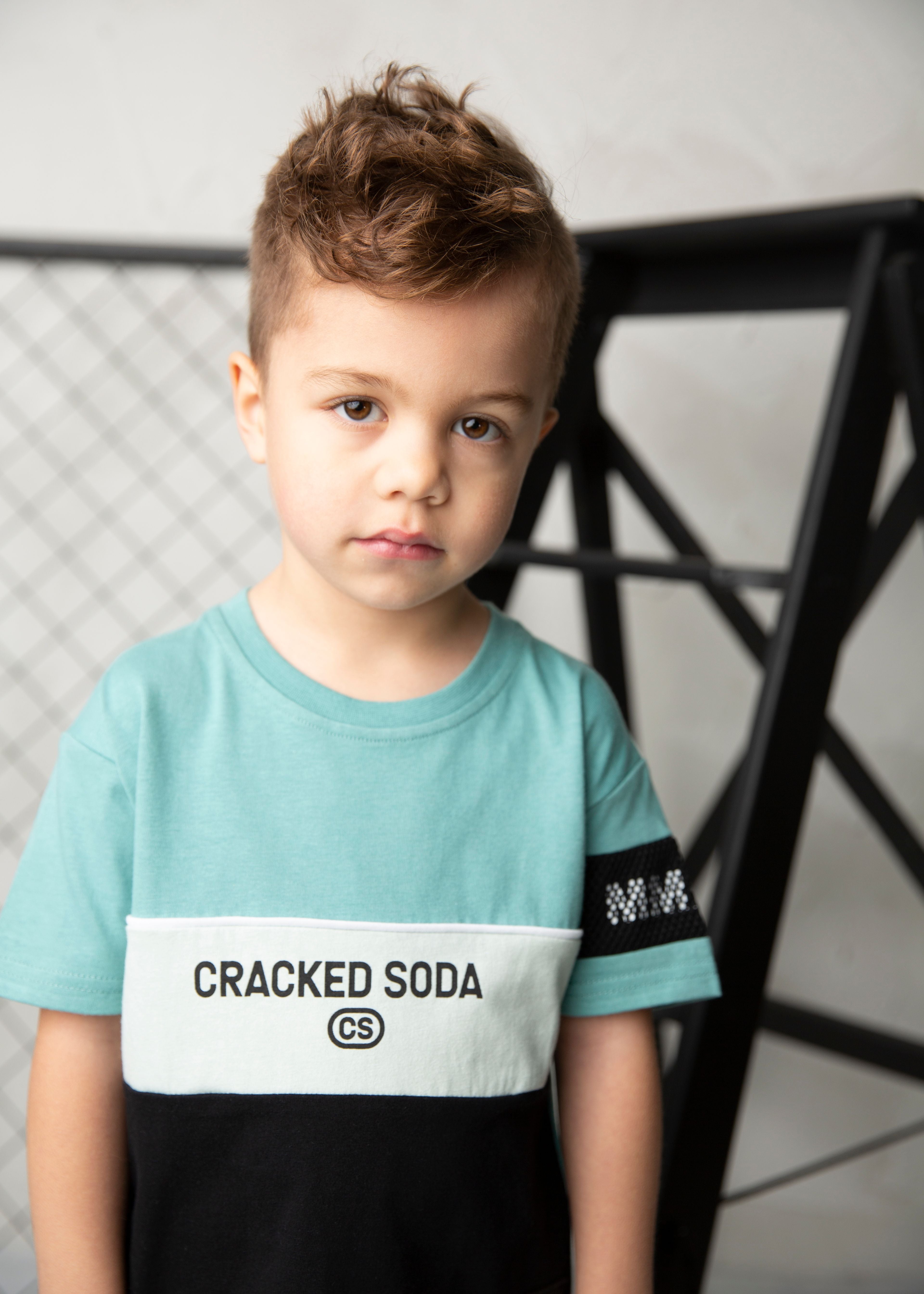 Huck Detailed Sleeve Tee - Wasabi-Clothing-Cracked Soda
