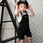 Luca Waffle Overal Set - Black-Clothing-Cracked Soda