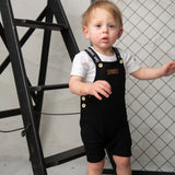 Luca Waffle Overal Set - Black-Clothing-Cracked Soda