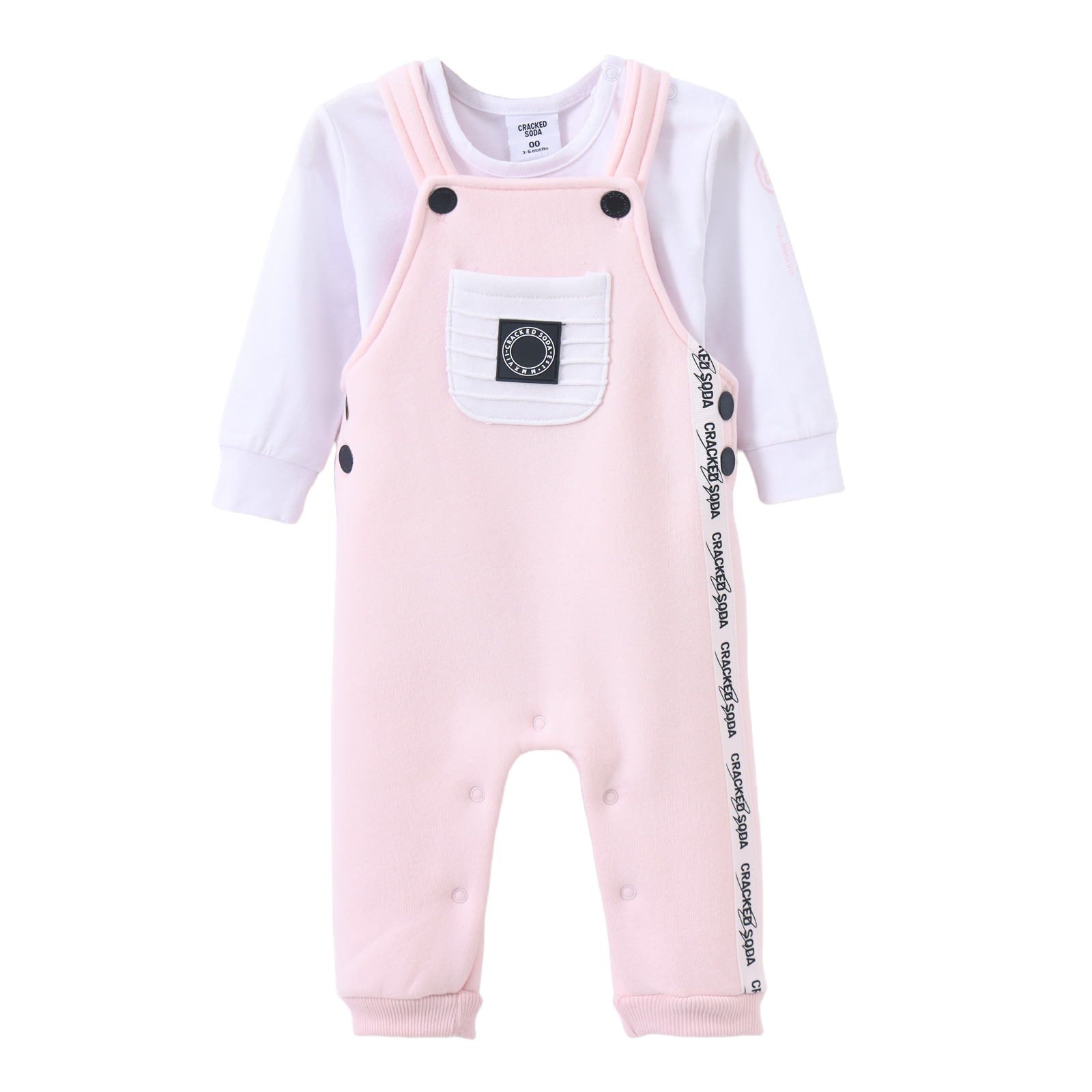 Alaska Detailed Overall Set - Pink-Clothing-Cracked Soda