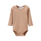 Winter Ribbed Fleece Bodysuit - Biscuit-Clothing-Cracked Soda