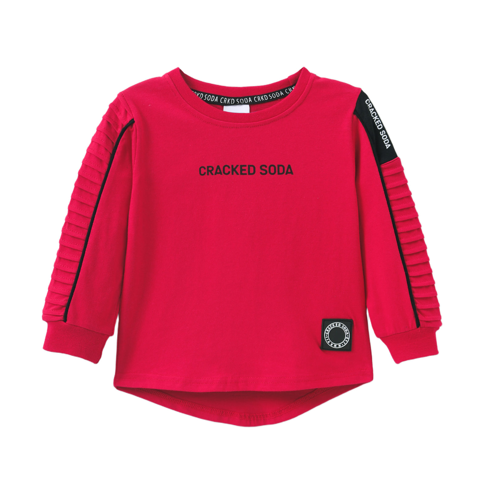 Sammy Detailed Tee - Red-Clothing-Cracked Soda