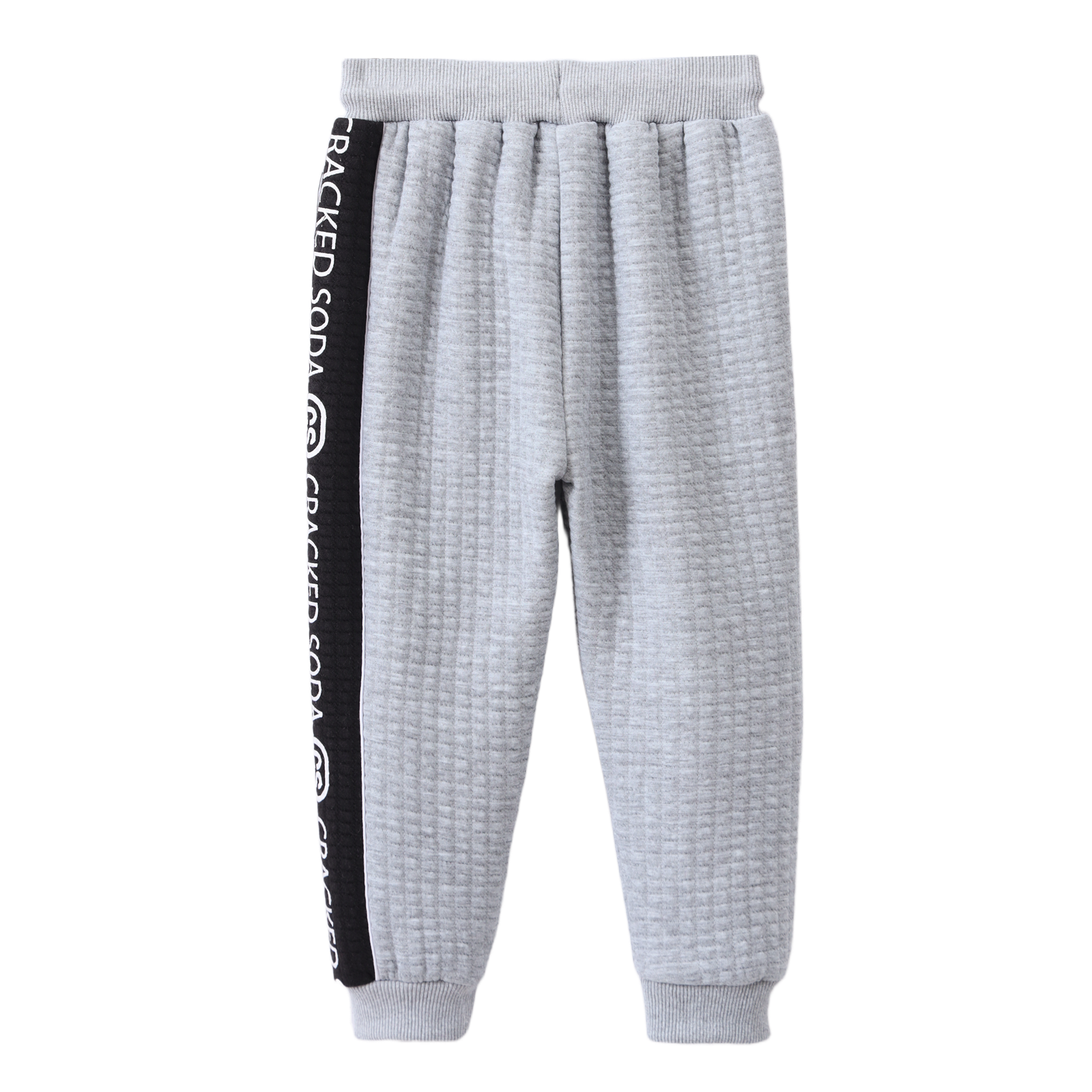 Ashton Textured Trackpants - Grey-Clothing-Cracked Soda