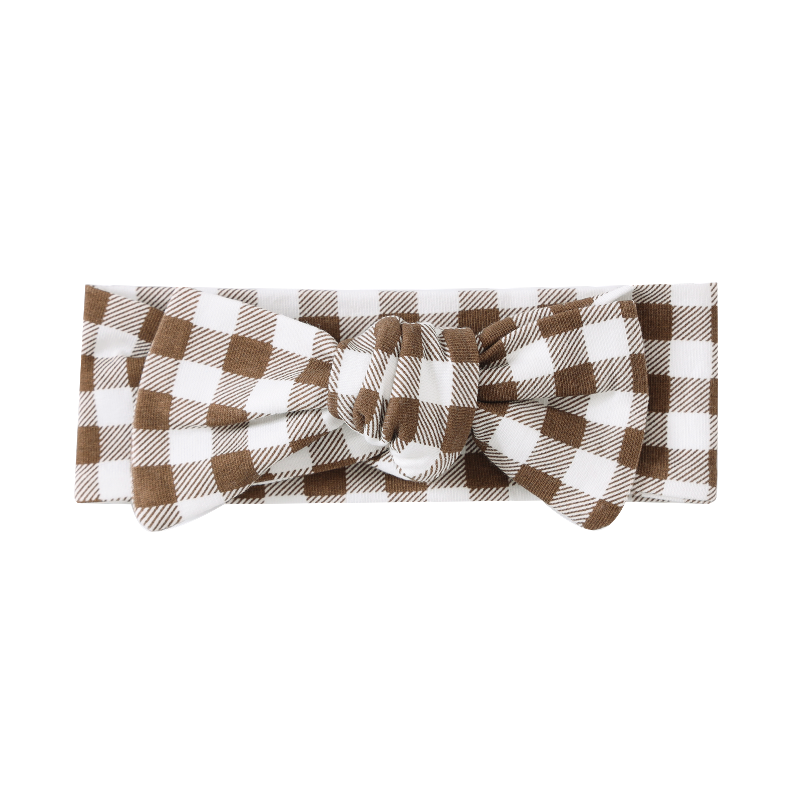 Skylar Check Headband - Mocha-Clothing-Cracked Soda