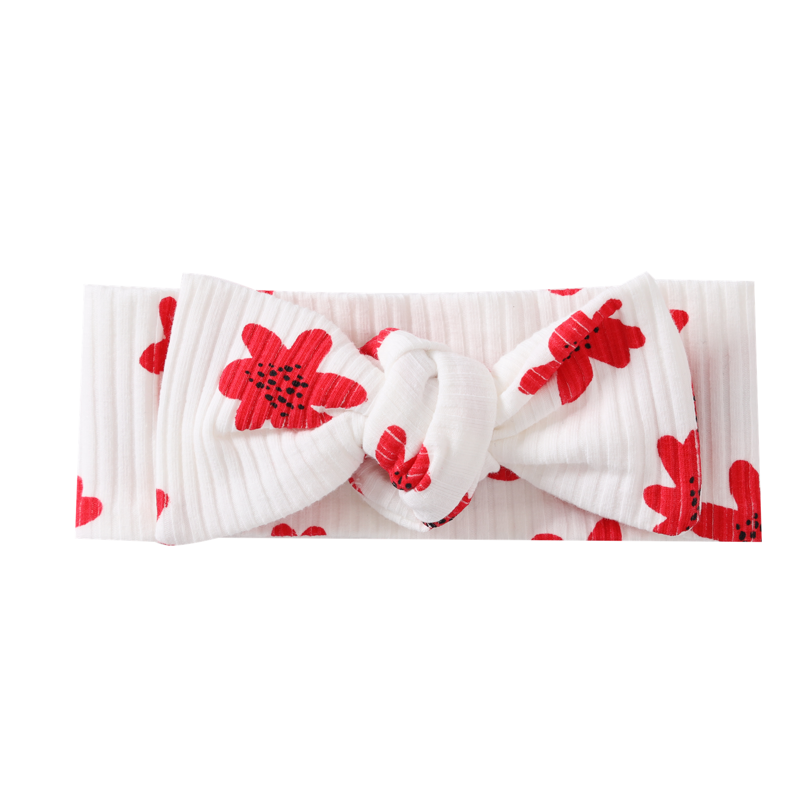 Poppy Flower White Headband-Clothing-Cracked Soda