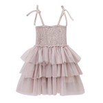 Harper Ruched Layered Tutu Sand-Clothing-Cracked Soda