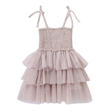 Harper Ruched Layered Tutu Sand-Clothing-Cracked Soda