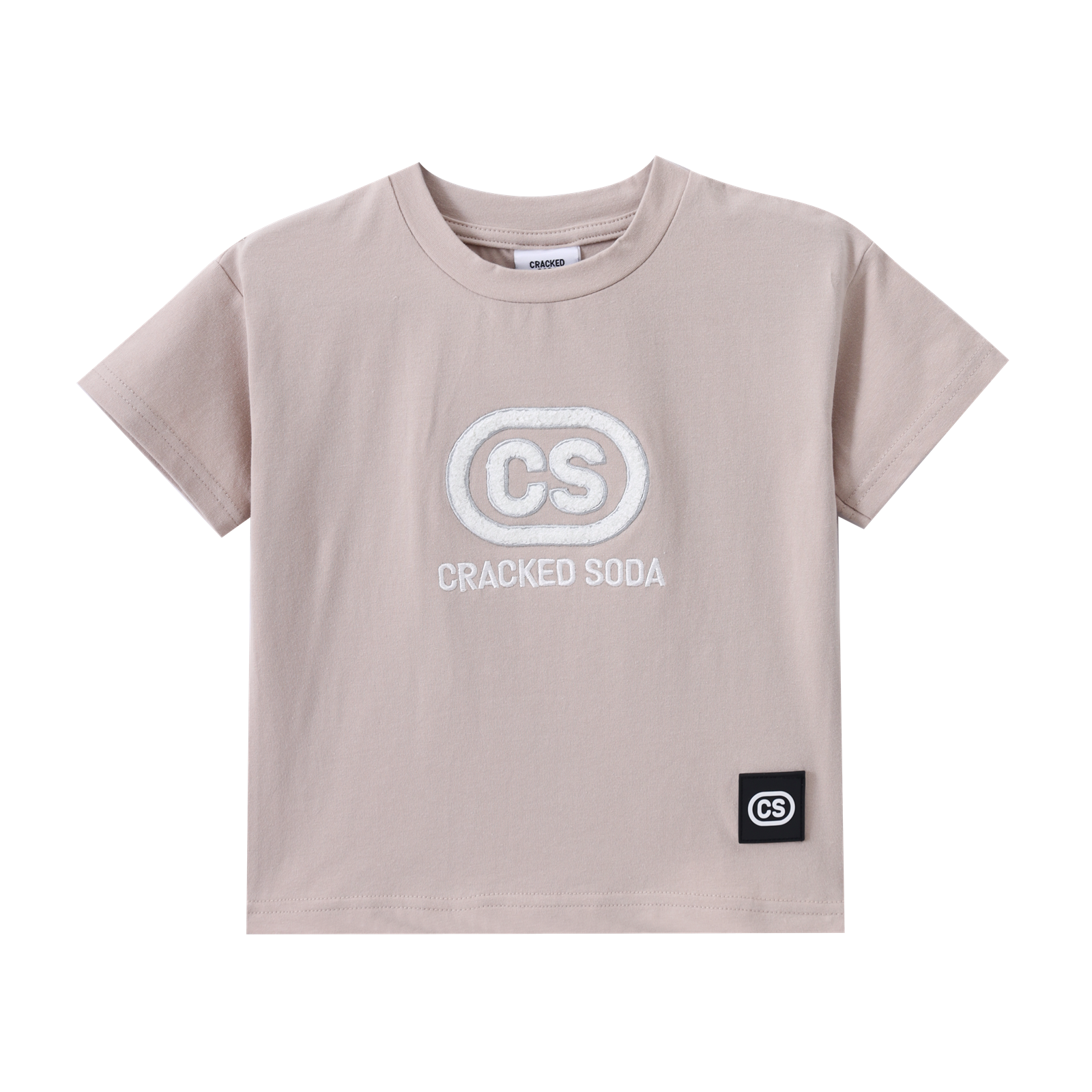Harper Detailed CS Tee - Sand-Clothing-Cracked Soda