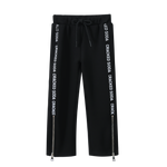 Harper Detailed Pant With Zip - Black-Clothing-Cracked Soda