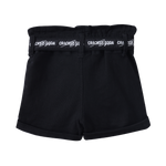 Zara Denim Detail Shorts - Black-Clothing-Cracked Soda