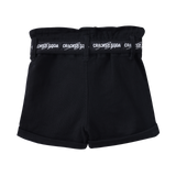 Zara Denim Detail Shorts - Black-Clothing-Cracked Soda