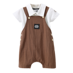 Dash Linen Overall Set - Mocha-Clothing-Cracked Soda