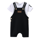 Luca Waffle Overal Set - Black-Clothing-Cracked Soda