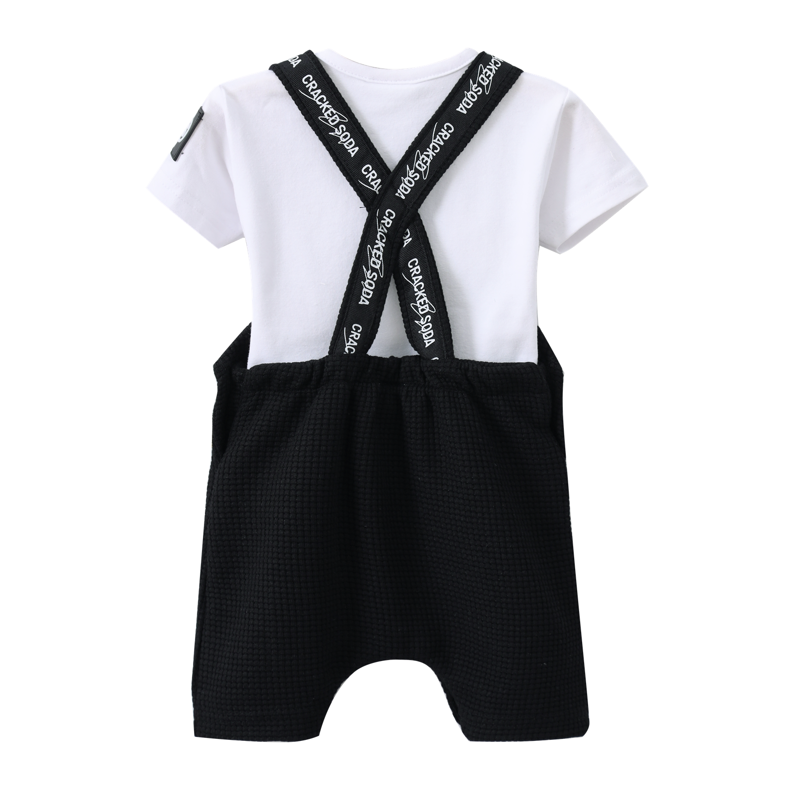 Luca Waffle Overal Set - Black-Clothing-Cracked Soda