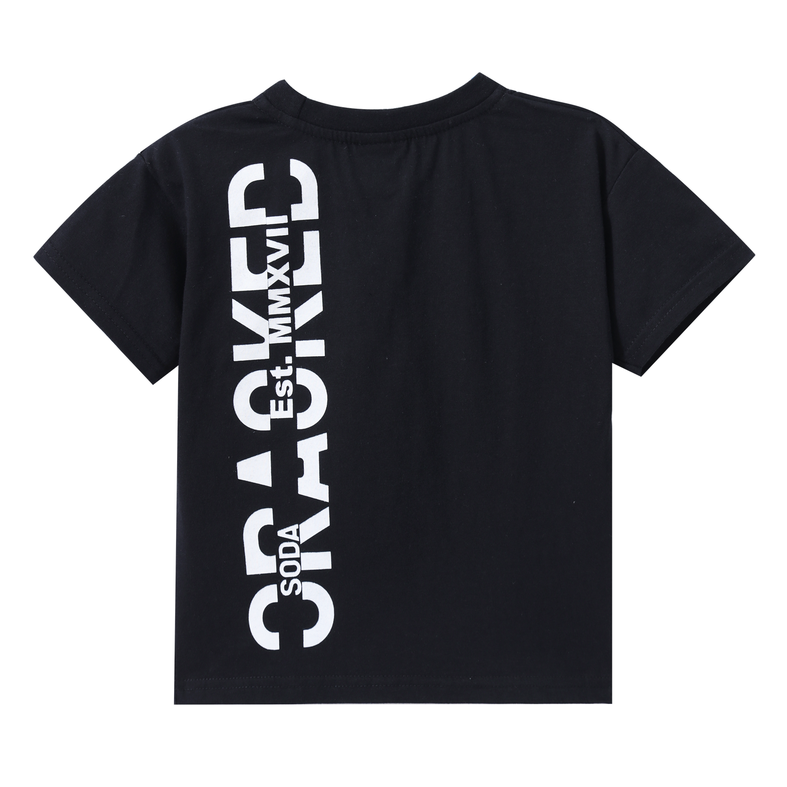 Malachi Printed Tee - Black-Clothing-Cracked Soda