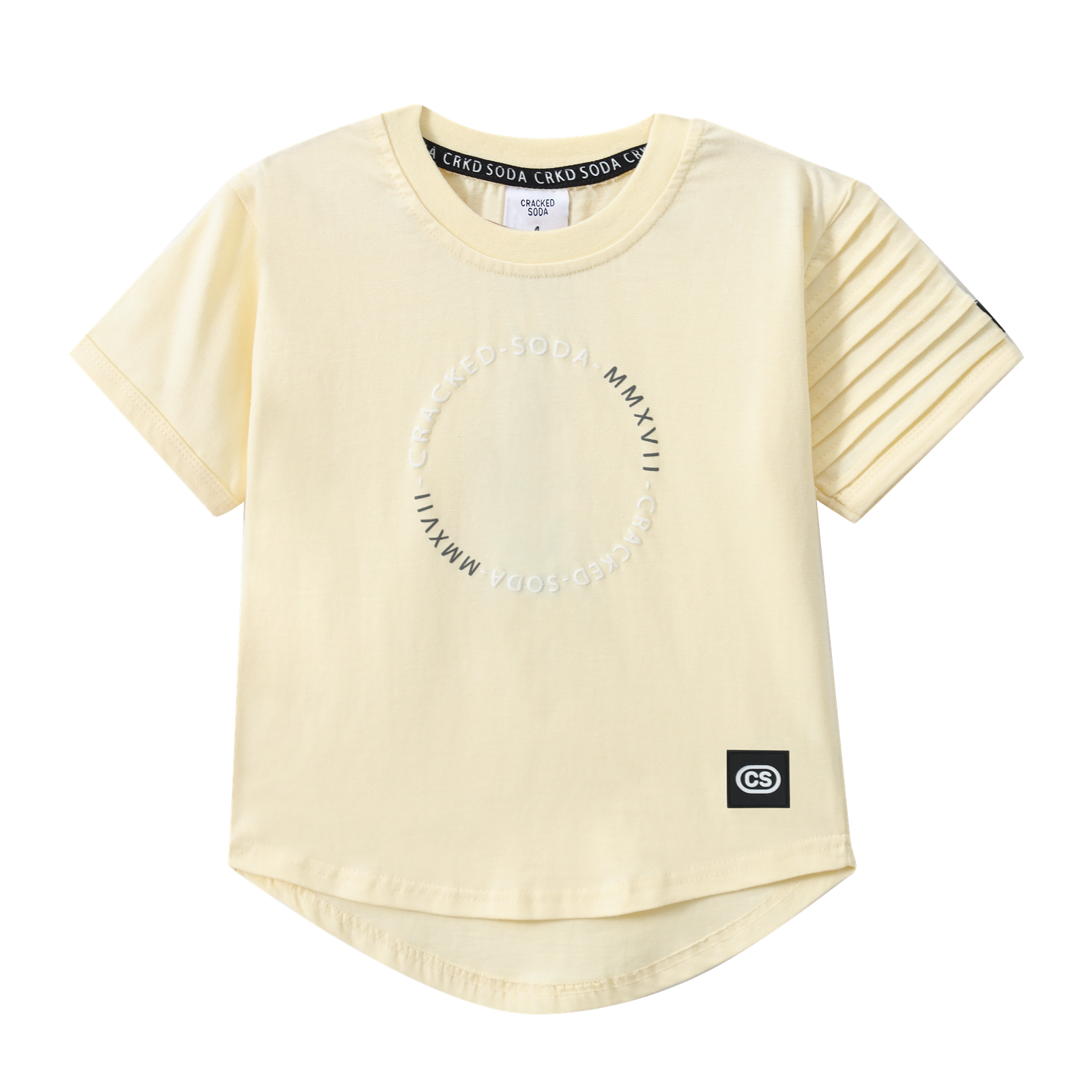 Asher Detailed Sleeve Tee - Sunbeam-Clothing-Cracked Soda