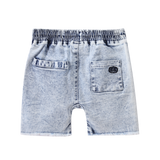 Rhodes Detailed Denim Shorts - Blue-Clothing-Cracked Soda
