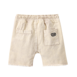 Rhodes Detailed Denim Shorts - Oat-Clothing-Cracked Soda