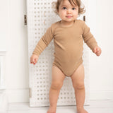 Winter Ribbed Fleece Bodysuit - Biscuit-Clothing-Cracked Soda