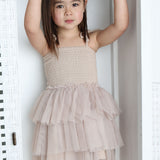 Harper Ruched Layered Tutu Sand-Clothing-Cracked Soda