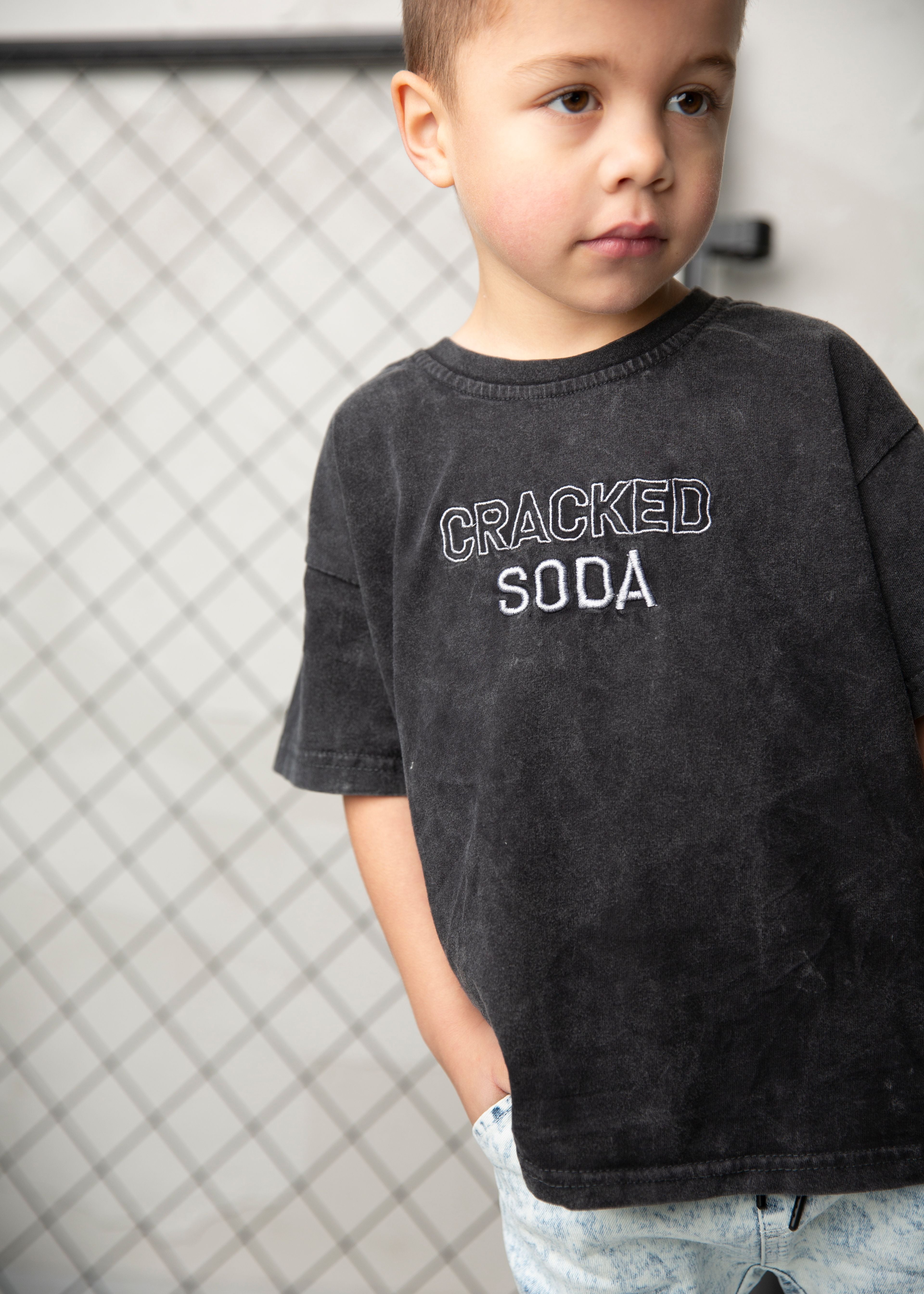 Mateo Tee - Washed Ash-Clothing-Cracked Soda