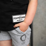 Brock Detailed Shorts - Grey-Clothing-Cracked Soda