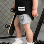 Brock Detailed Shorts - Grey-Clothing-Cracked Soda
