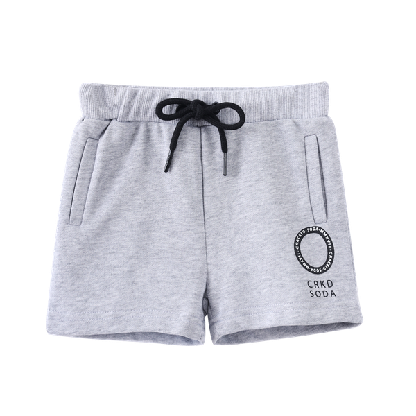 Brock Detailed Shorts - Grey-Clothing-Cracked Soda