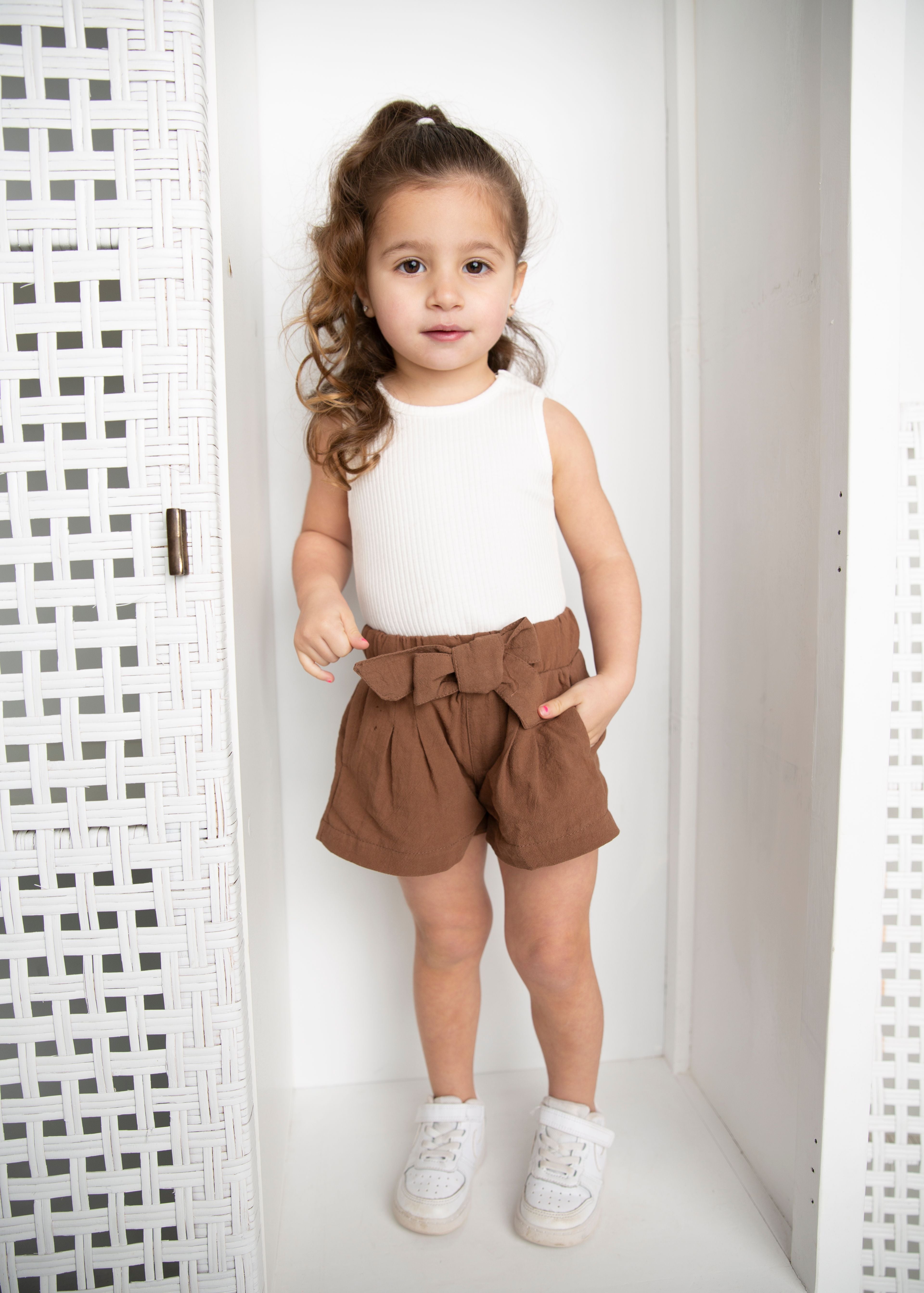 Skylar Bow Short - Mocha-Clothing-Cracked Soda
