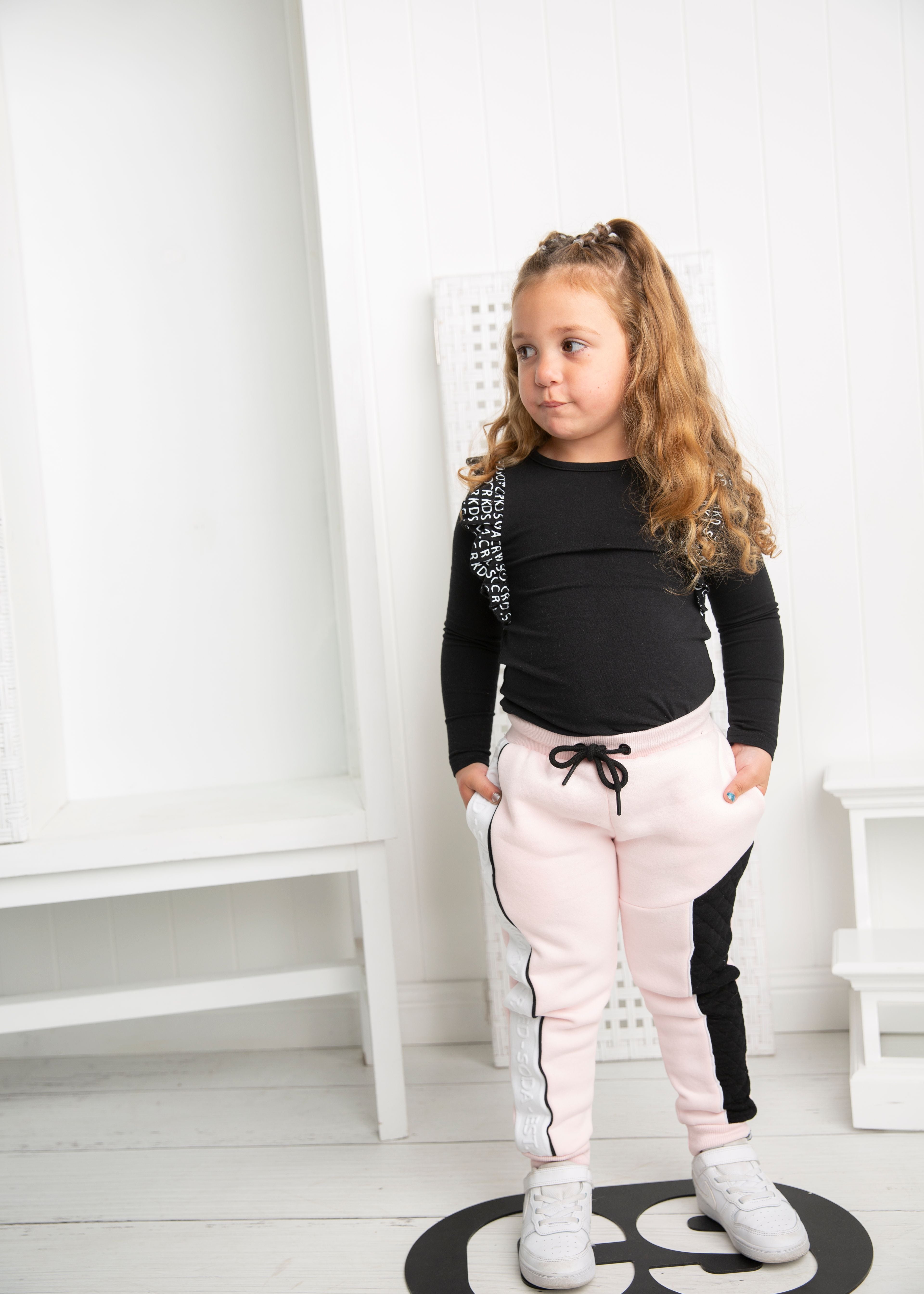 Cleo Detailed Frill Long Sleeve Top - Black-Clothing-Cracked Soda