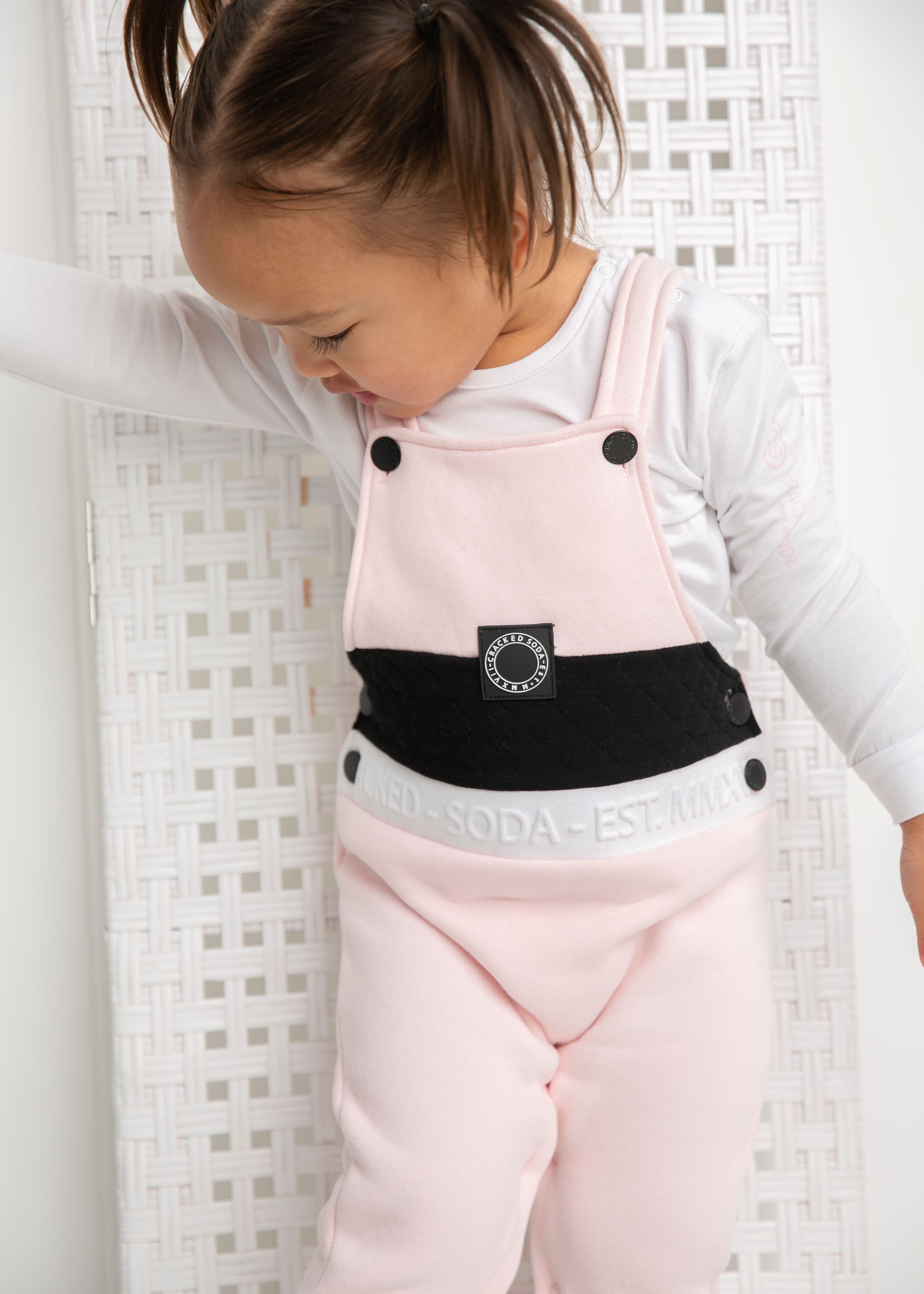Cleo Detailed Overall Set - Pink-Clothing-Cracked Soda