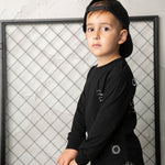 CS Signature L/Sleeve Tee - Black-Clothing-Cracked Soda