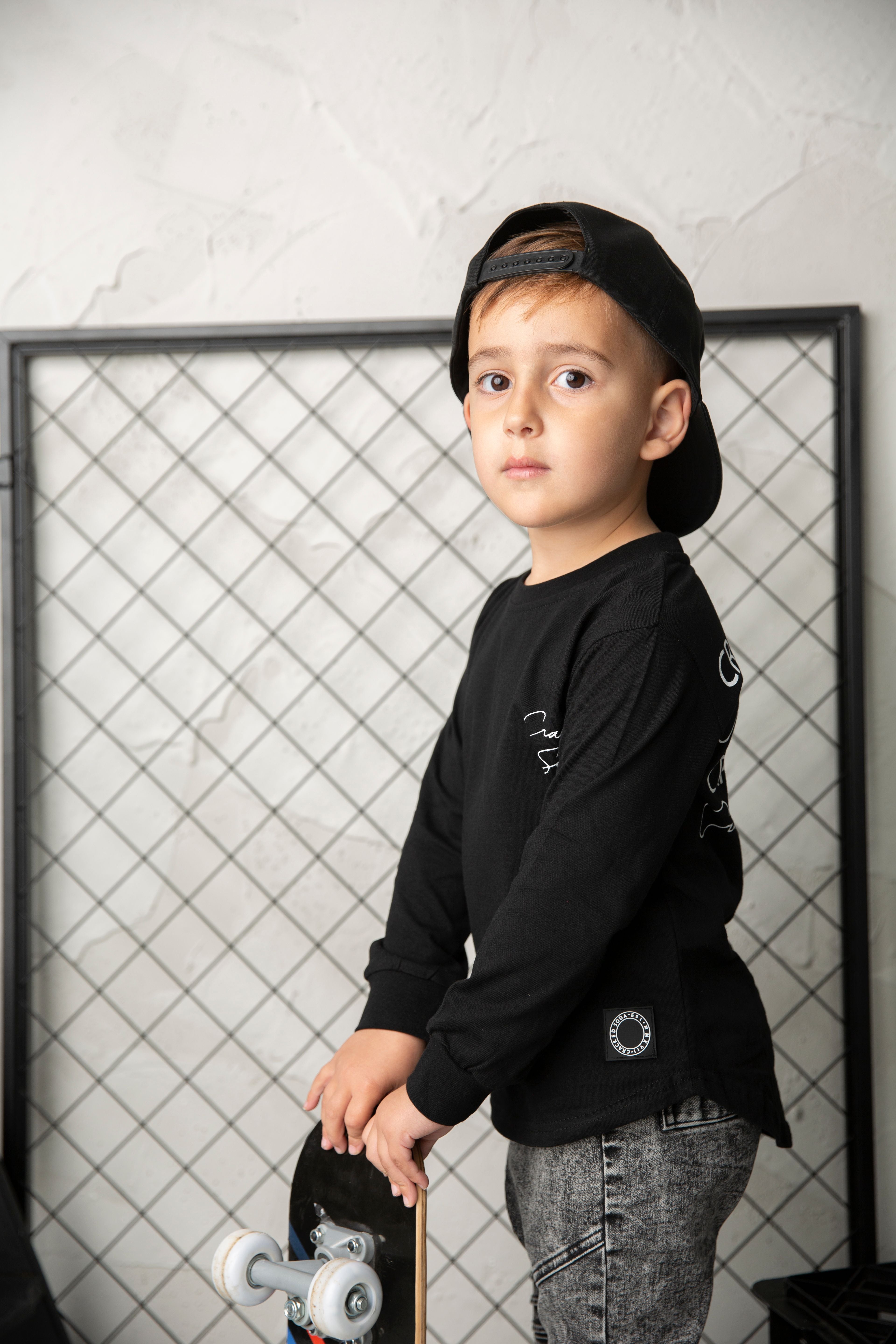 CS Signature L/Sleeve Tee - Black-Clothing-Cracked Soda