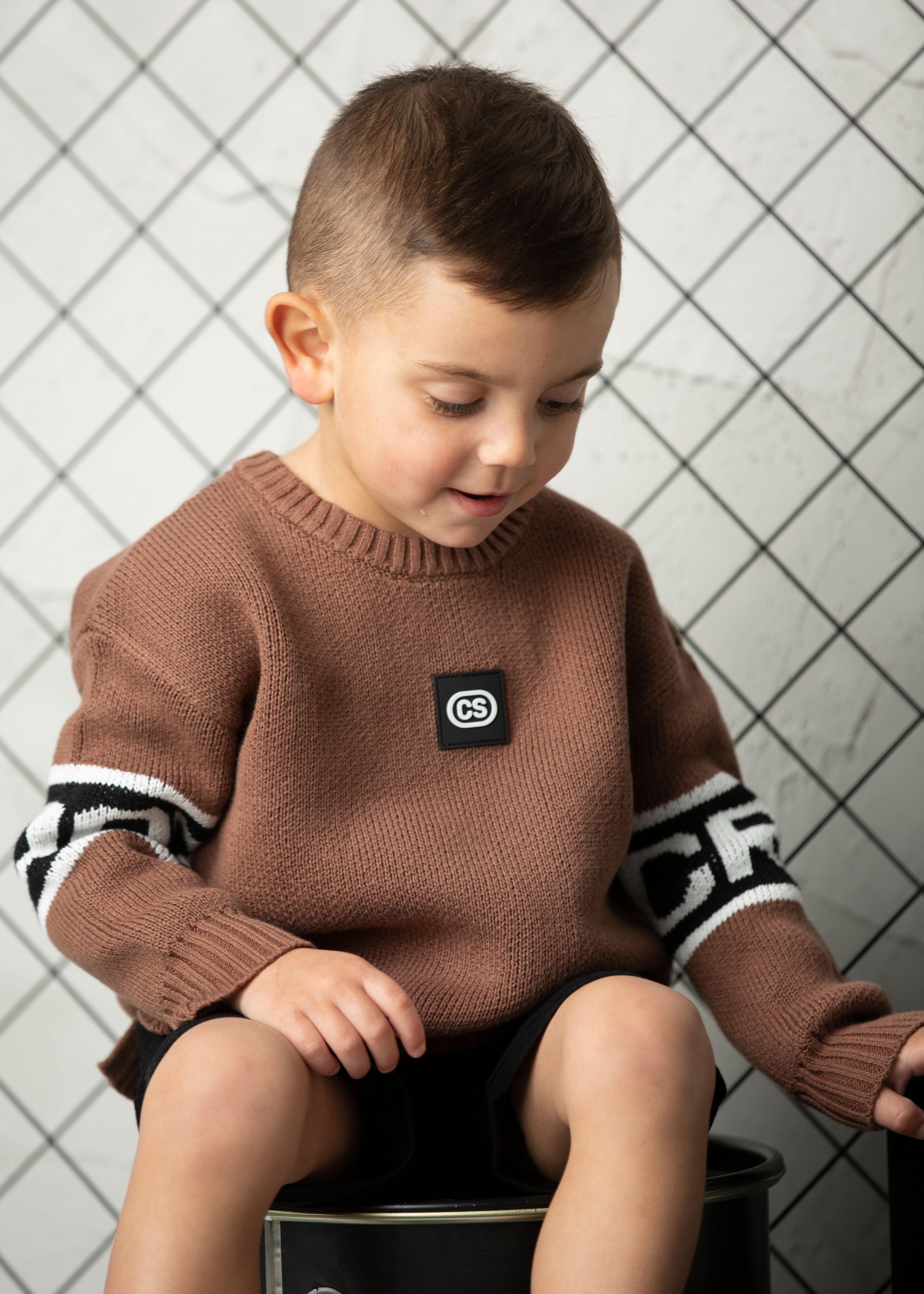Dash Knit Jumper - Mocha-Clothing-Cracked Soda
