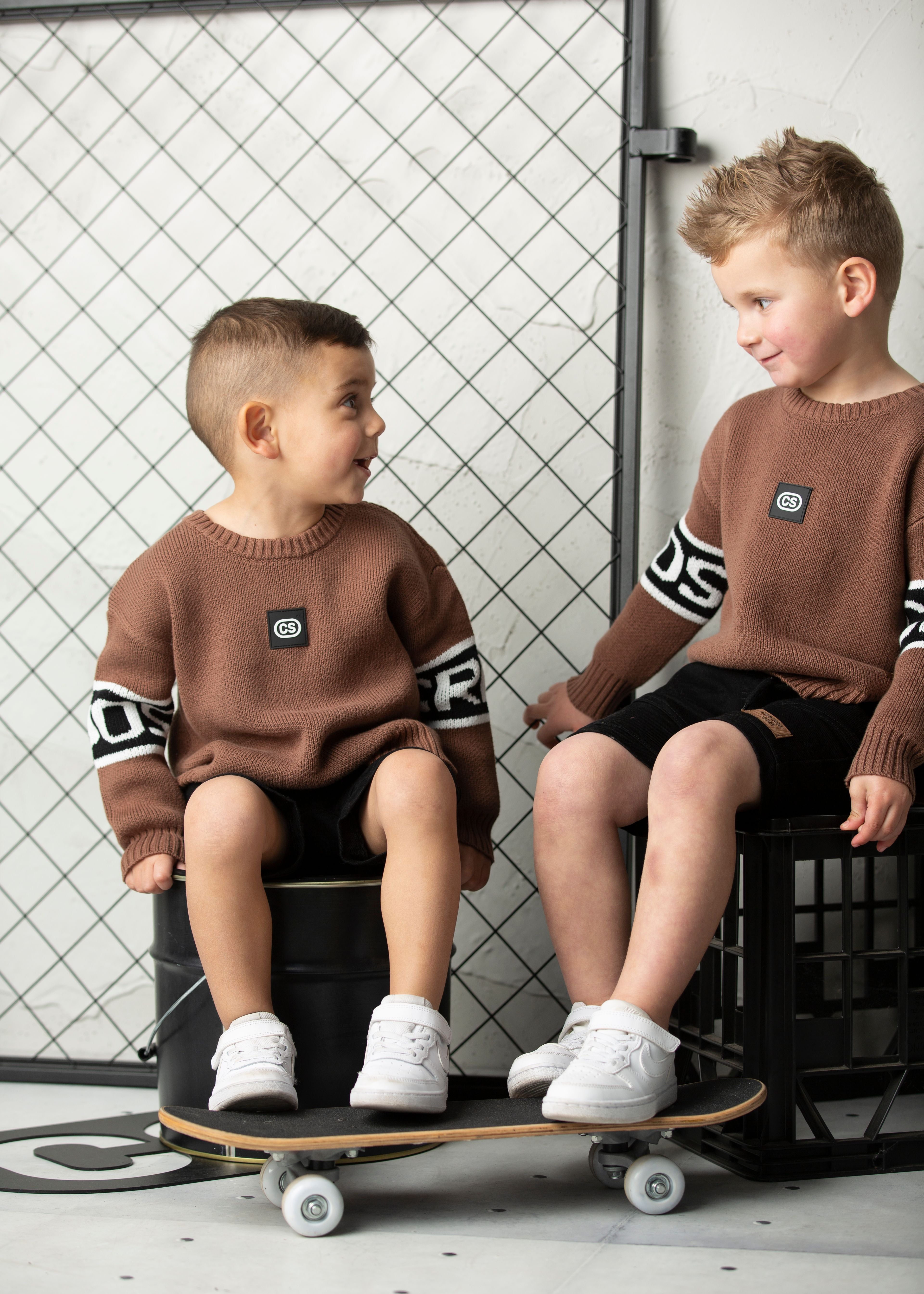 Dash Knit Jumper - Mocha-Clothing-Cracked Soda