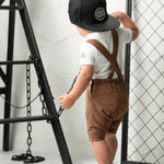 Dash Linen Overall Set - Mocha-Clothing-Cracked Soda