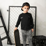 CS Signature L/Sleeve Tee - Black-Clothing-Cracked Soda