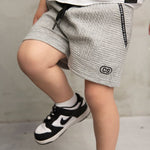Ajax Textured Shorts - Grey-Shorts-Cracked Soda