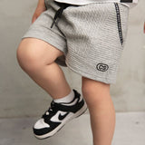 Ajax Textured Shorts - Grey-Shorts-Cracked Soda