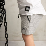Ajax Textured Shorts - Grey-Shorts-Cracked Soda